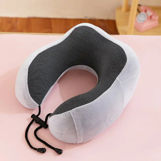 Memory Foam U-Shape Travel Neck Pillow with Cloth Cover